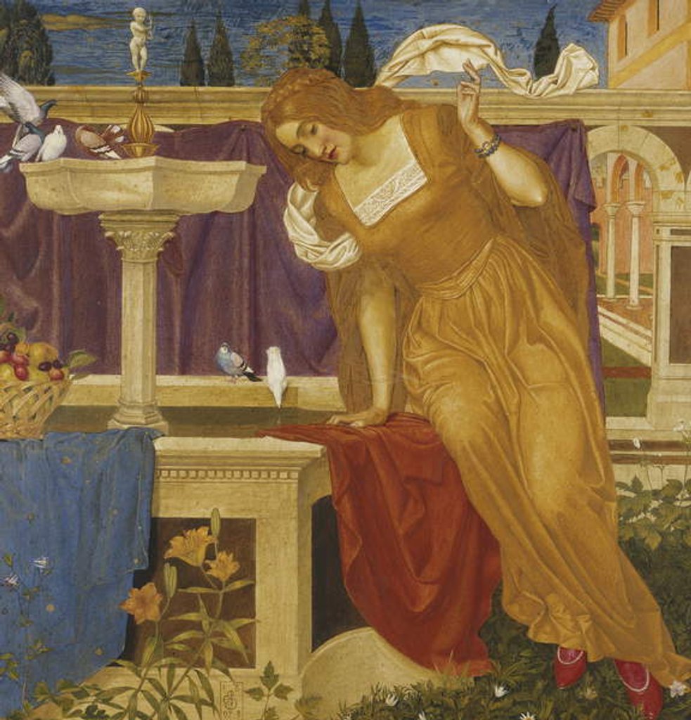 Detail of Beauty Seeing the Image of her Home in the Fountain, 1897-8 by Joseph Edward Southall