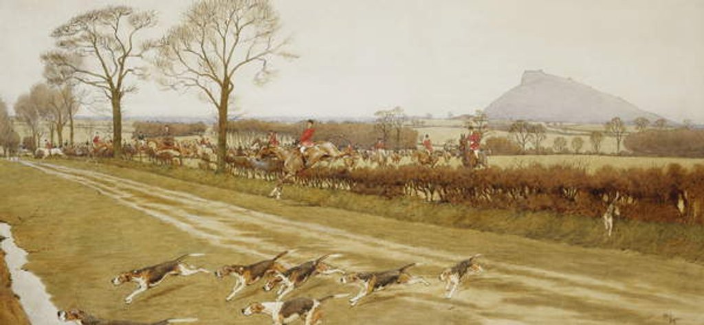 Detail of The Cheshire - Away from Tattenhall, 1912 by Cecil Charles Windsor Aldin