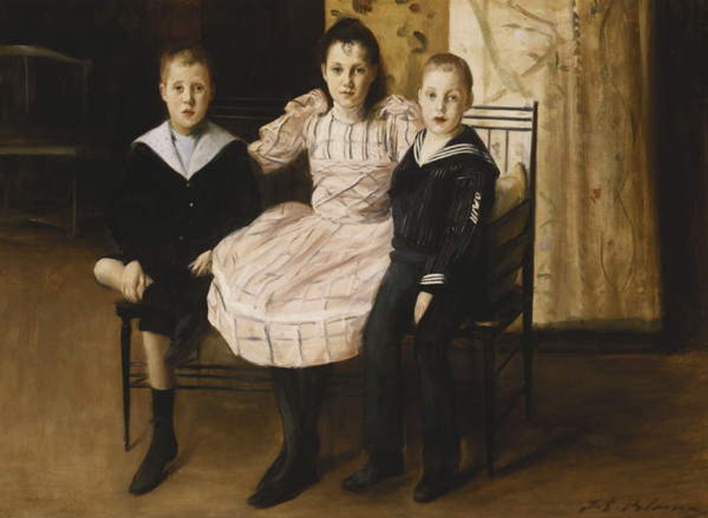 Detail of Henry Bernstein and his Brother and Sister, 1892 by Jacques-Emile Blanche