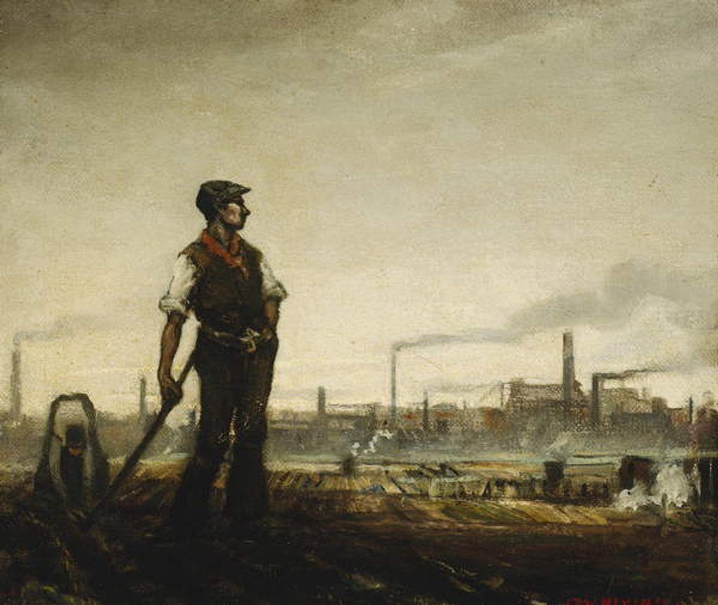 Detail of Allotments, East Ham by Christopher Richard Wynne Nevinson