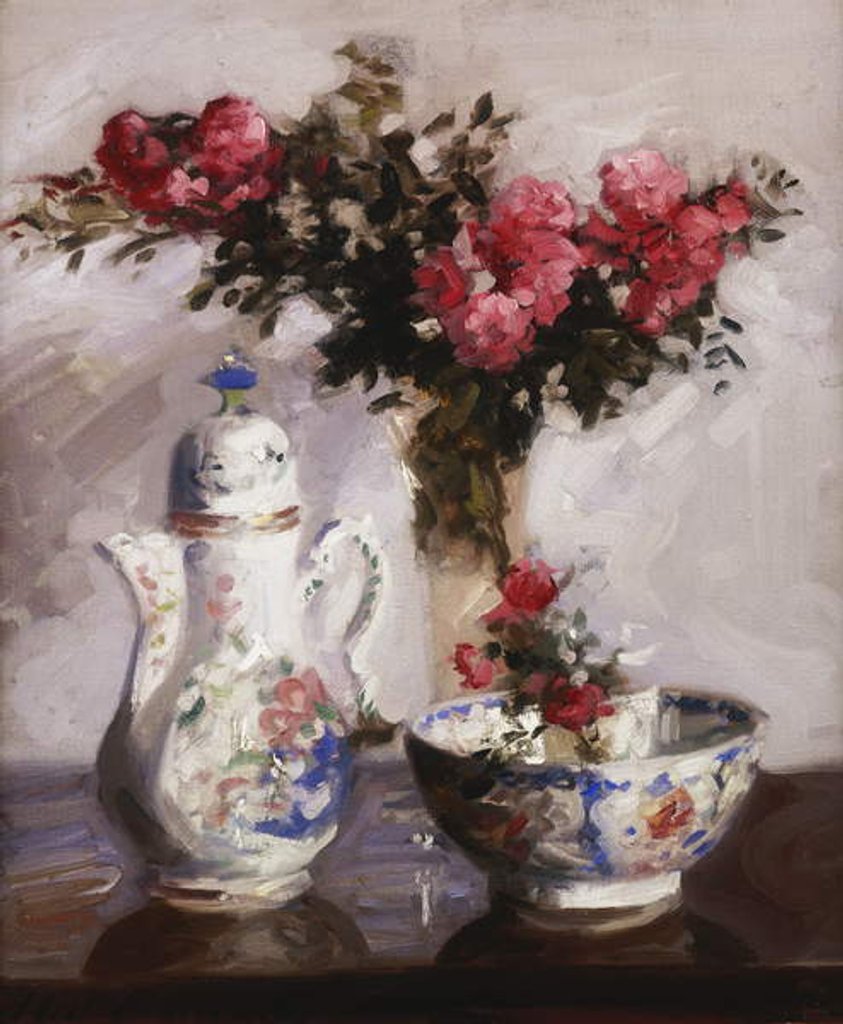 Detail of The Famille Rose Coffee Pot, 1910 by Francis Campbell Boileau Cadell