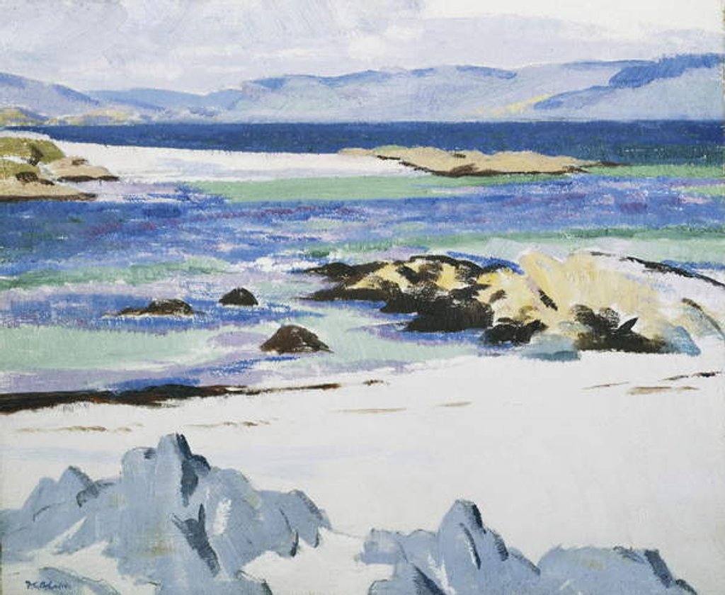 Detail of The Sound of Mull from Iona, c. 1932 by Francis Campbell Boileau Cadell