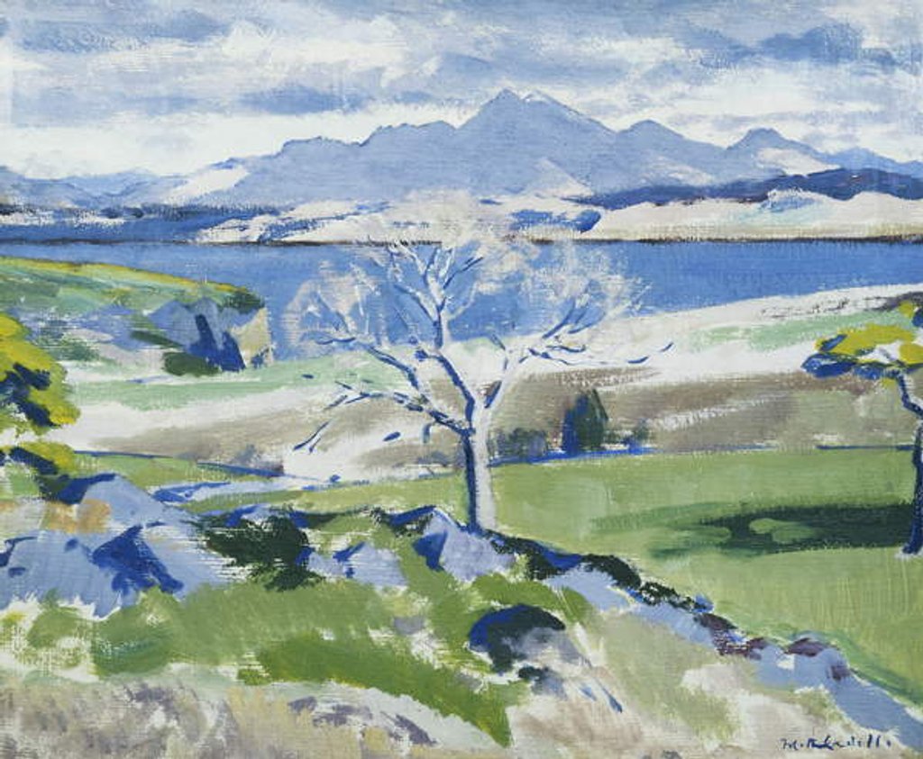 Detail of Ben Cruachan from Achnacraig, Mull, c. 1931 by Francis Campbell Boileau Cadell