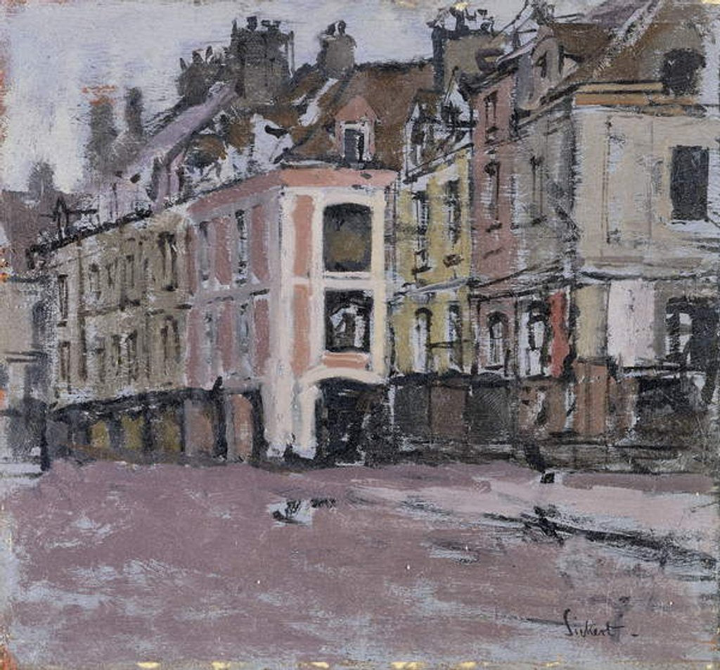 Detail of The Old Arcades, Dieppe; Les Vieux Arcades, Dieppe, c.1898-1900 by Walter Richard Sickert