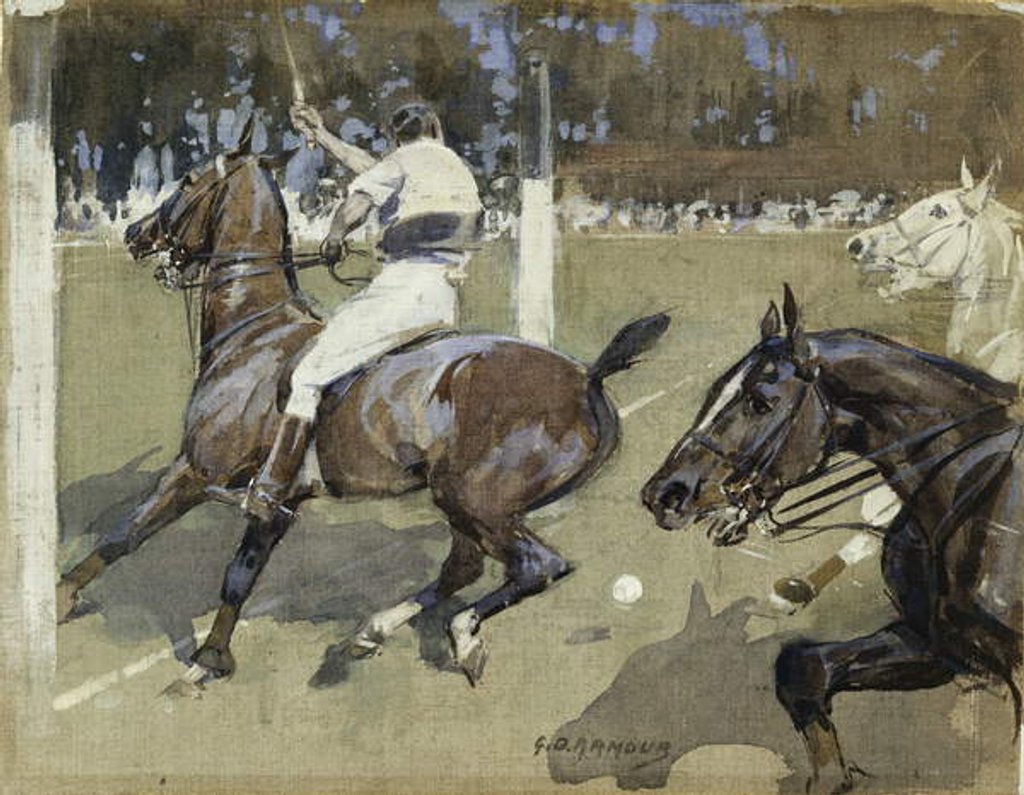 Detail of Saving a Goal by George Denholm Armour