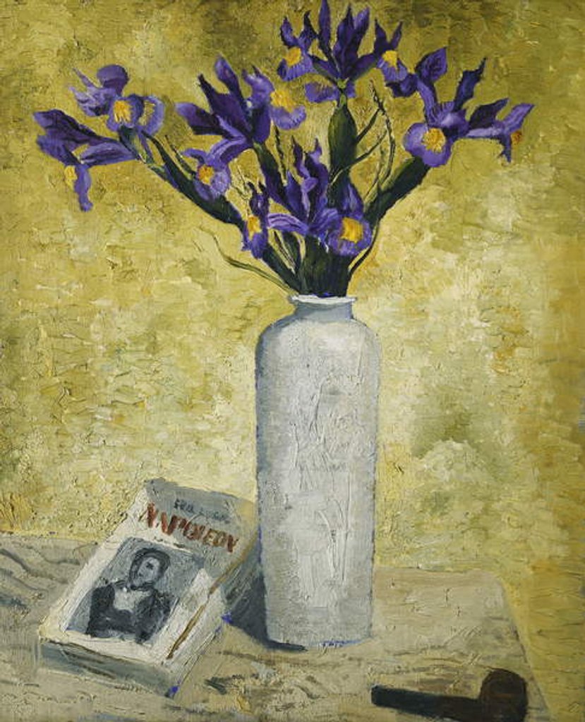 Detail of Irises in a Tall Vase, 1928 by Christopher Wood
