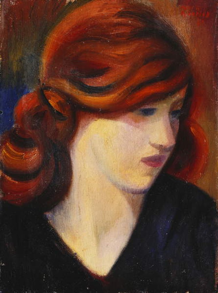 Detail of Portrait of a Young Girl, 1931 by Mark Gertler