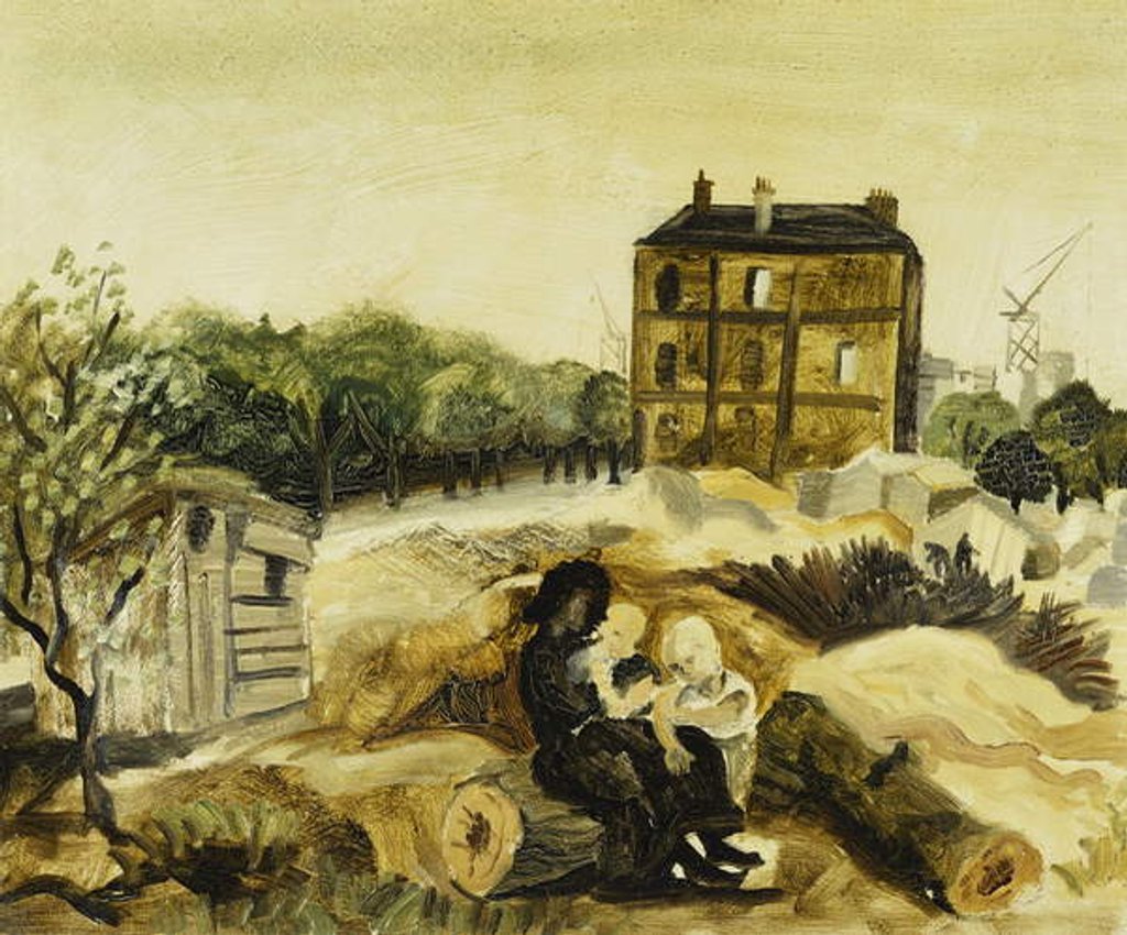 Detail of The Little Brown House, Passy, c.1928 by Christopher Wood