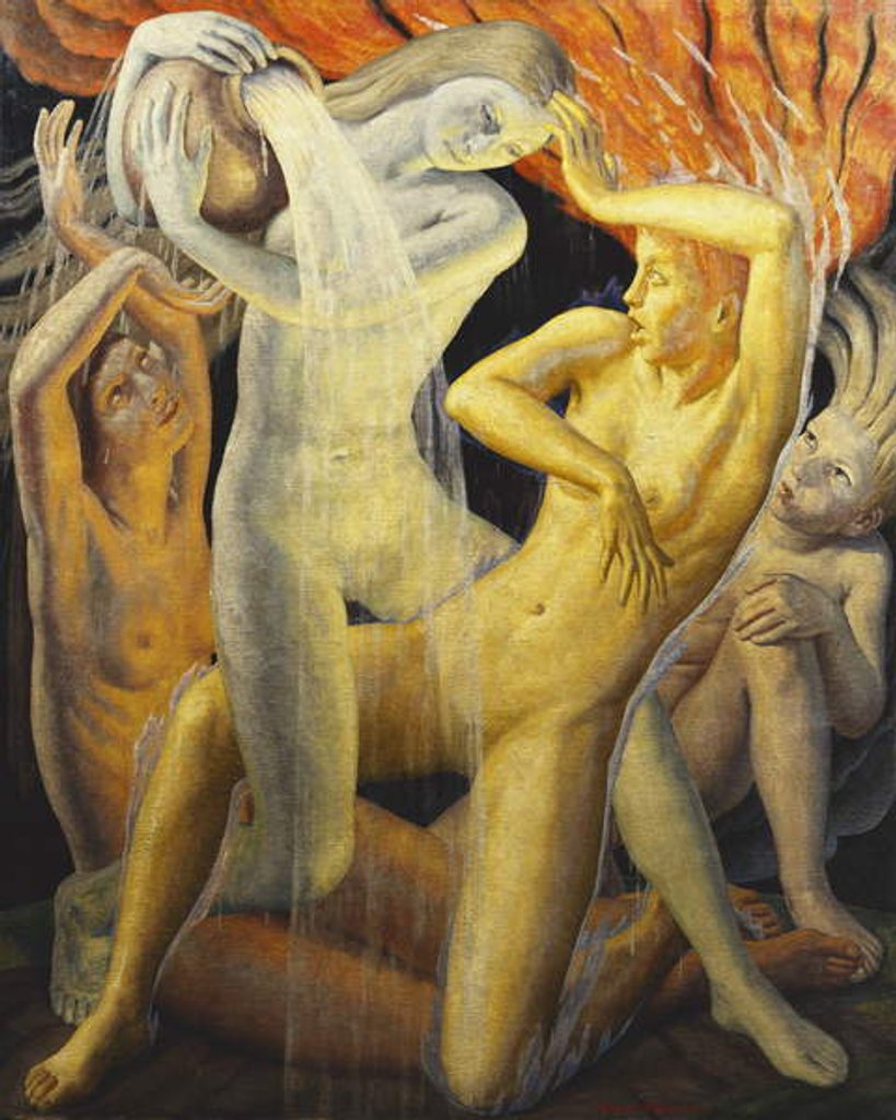 Detail of The Four Elements, 1928 by Ernest Procter
