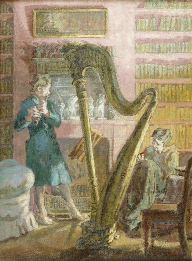 Detail of The Recital by Therese Lessore