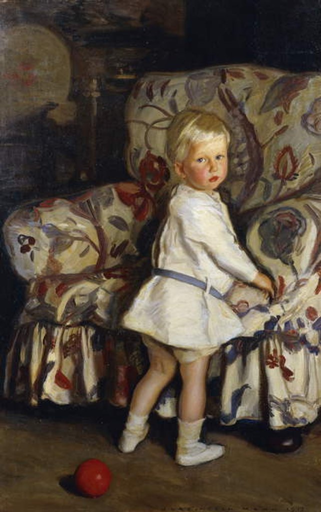Detail of Young Boy in an Interior, 1913 by Harrington Mann