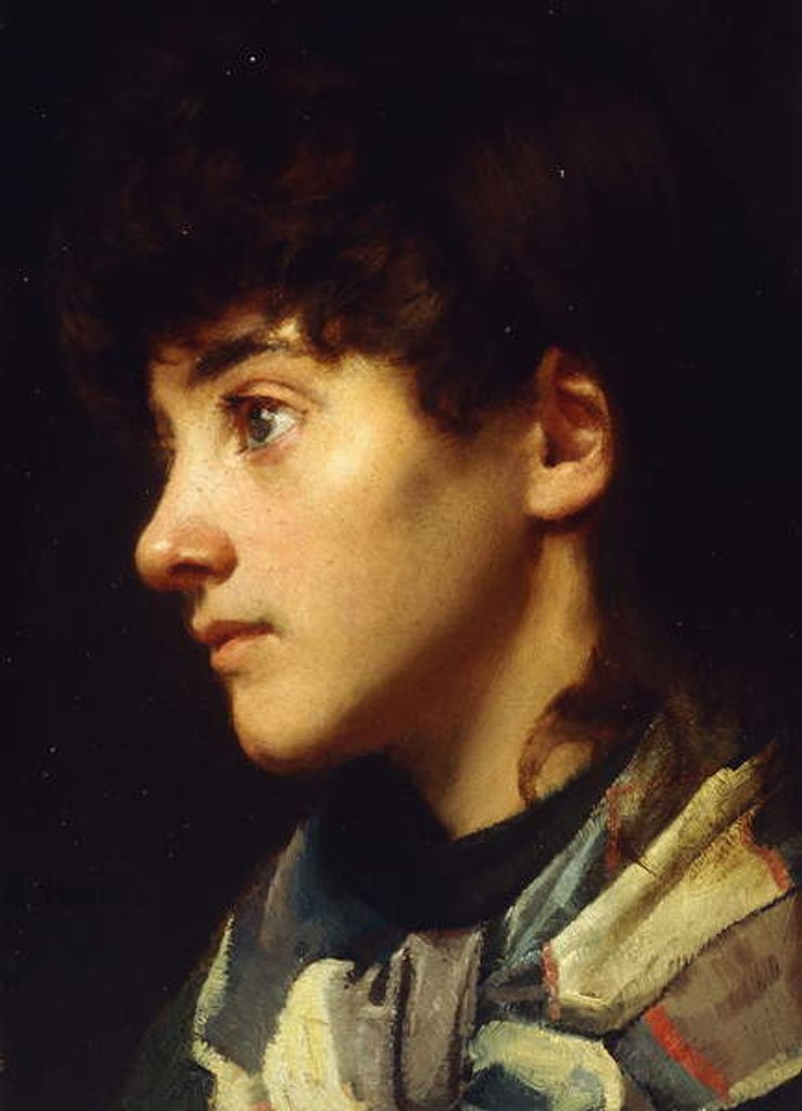 Detail of The Newlyn Girl, c.1895 by Edwin Harris