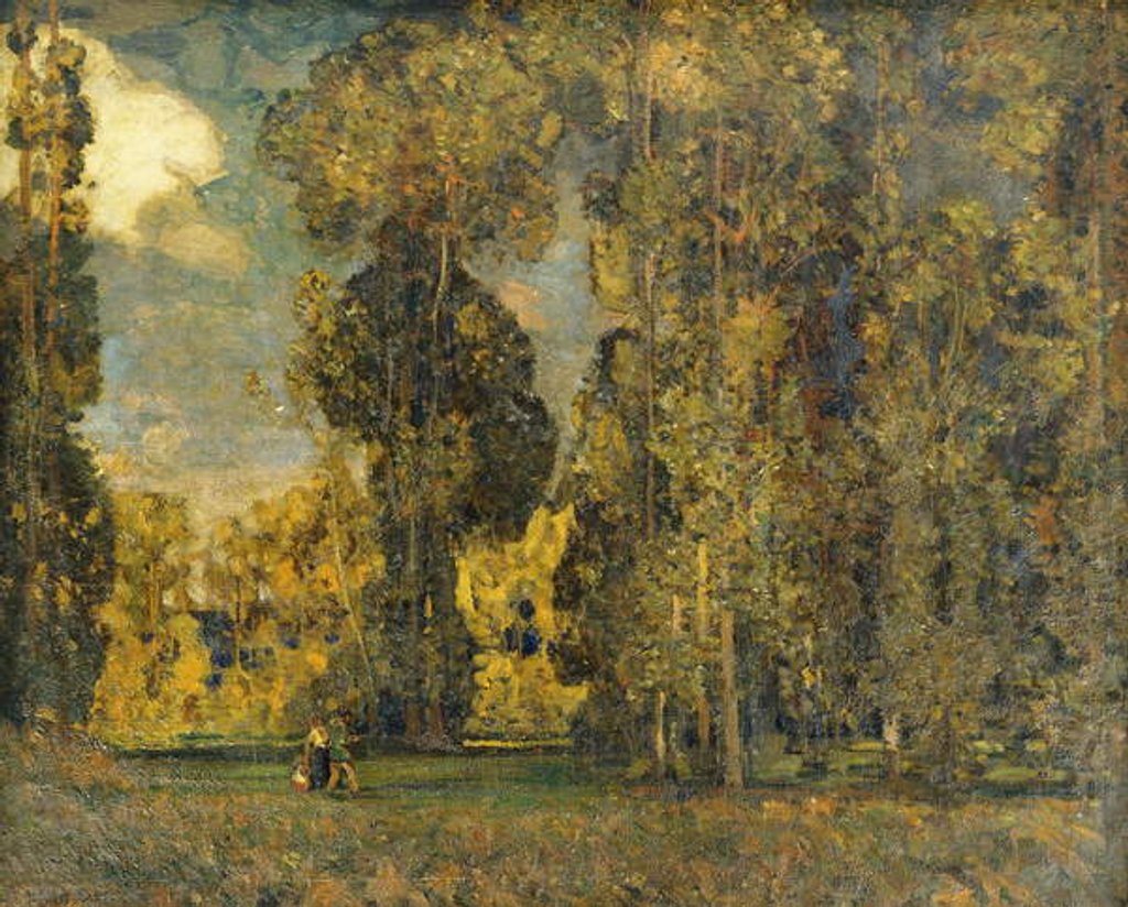 Detail of September Landscape by Alfred East