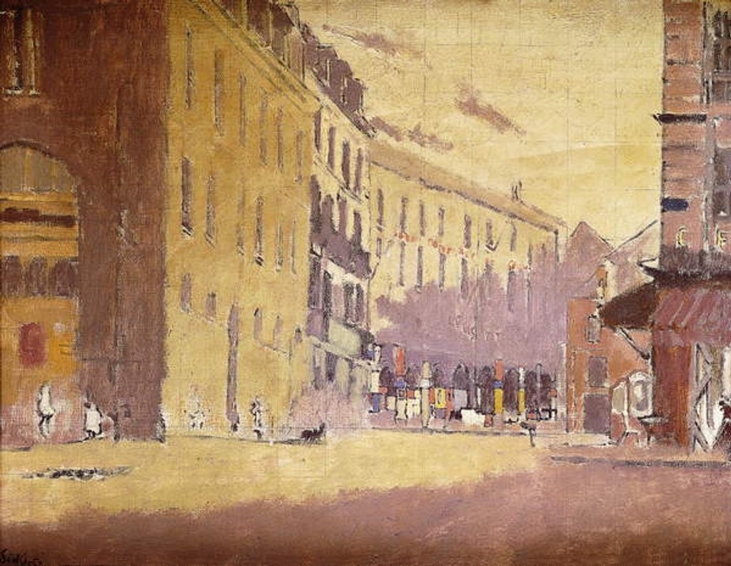 Detail of Rue a Dieppe by Walter Richard Sickert