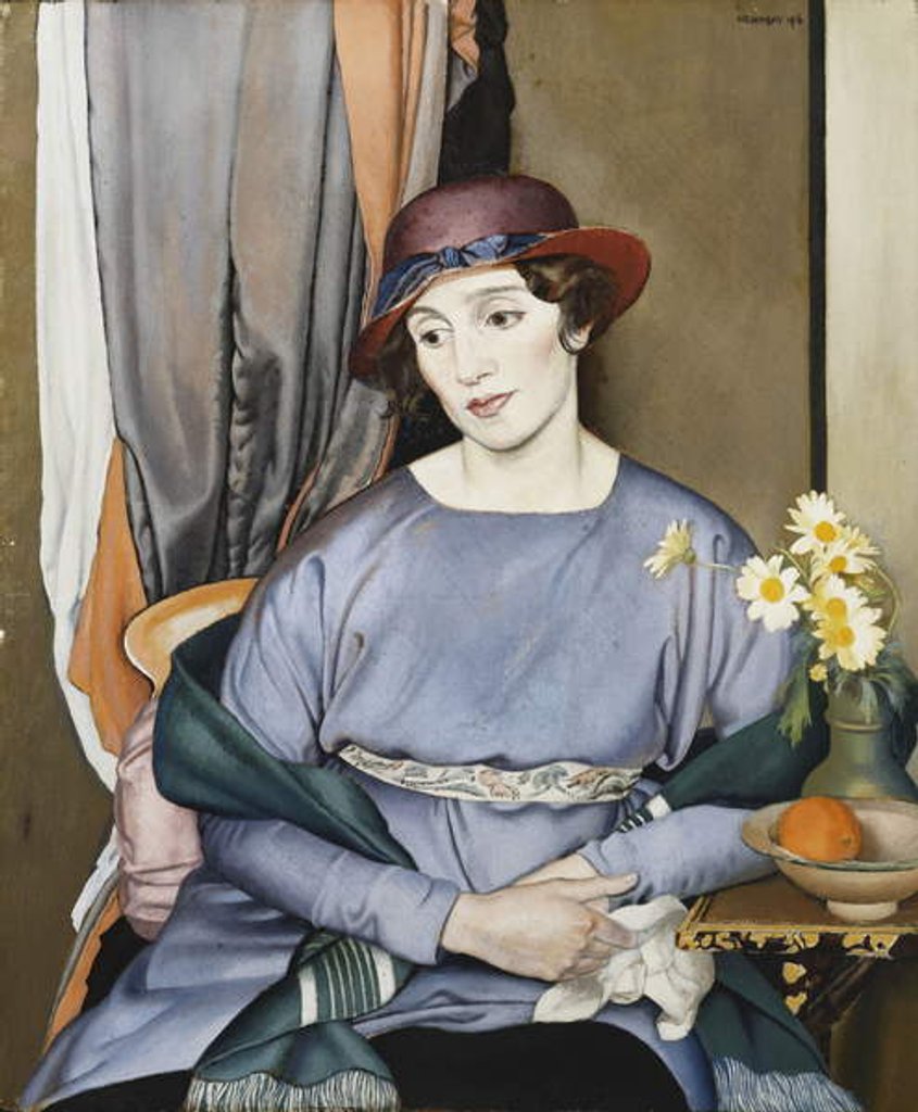 Detail of Lady in a Hat, the Artist's Wife, 1916 by Bernard Meninsky
