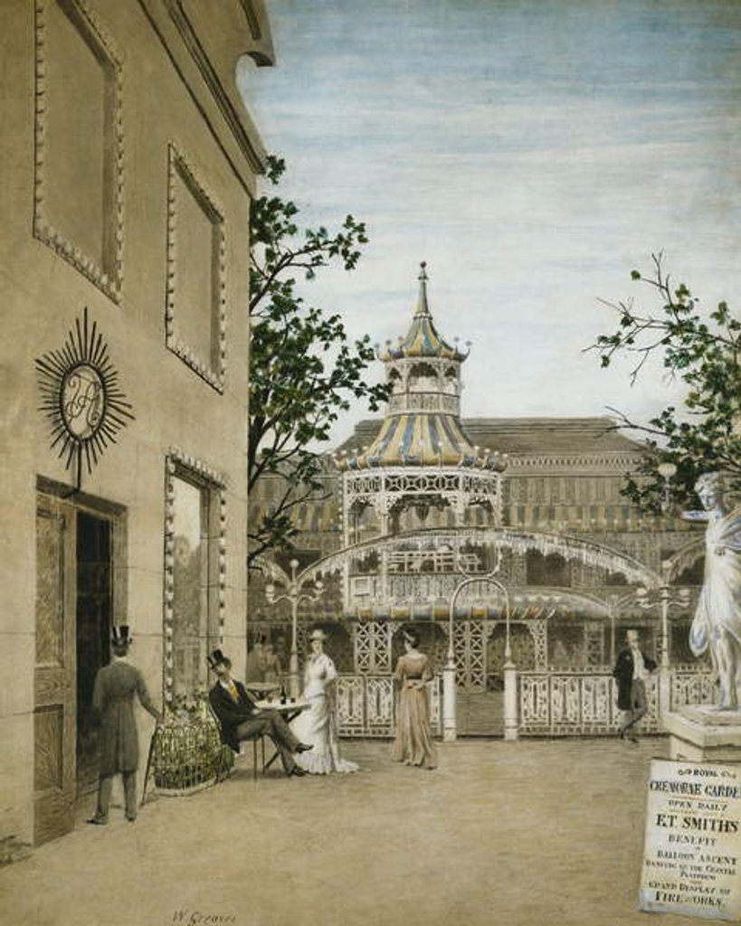 Detail of James McNeill Whistler in the Cremorne Gardens, Chelsea by Walter Greaves