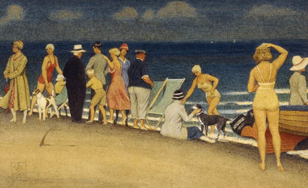 Detail of The Trippers, 1933 by Joseph Edward Southall