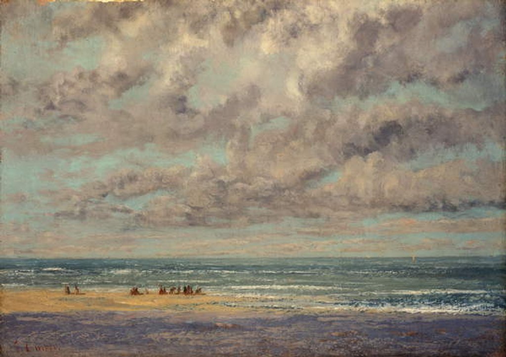 Detail of Marine - Les Equilleurs by Gustave Courbet