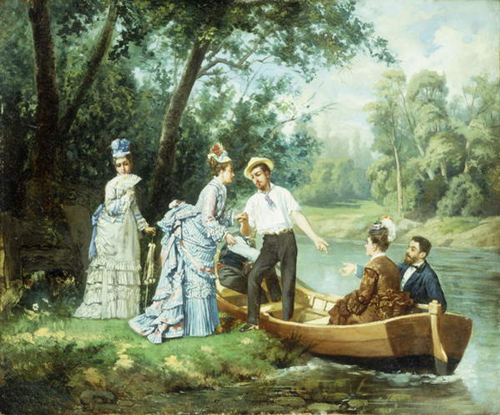 Detail of The Boating Party, by Antonio Garcia Mencia