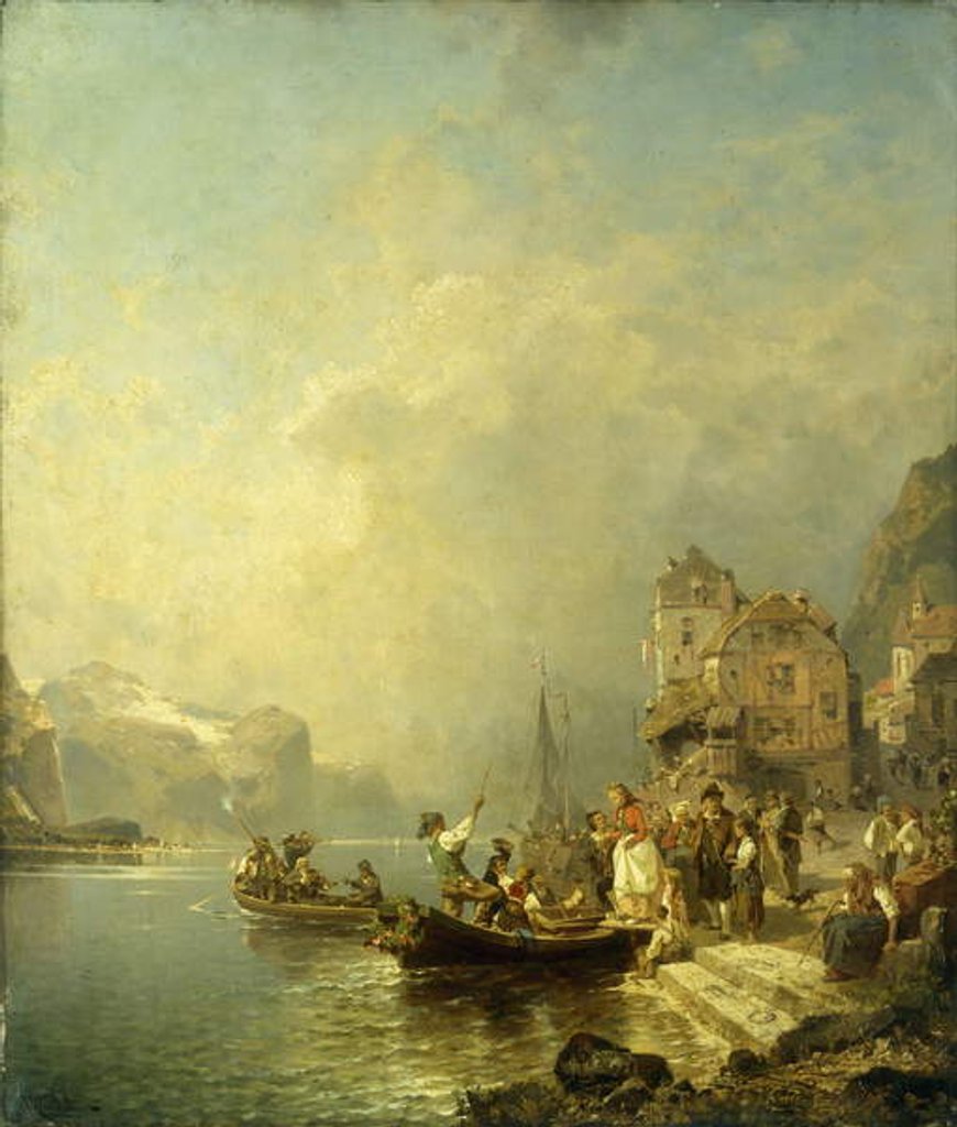 Detail of The Farewell Party by Franz Richard Unterberger