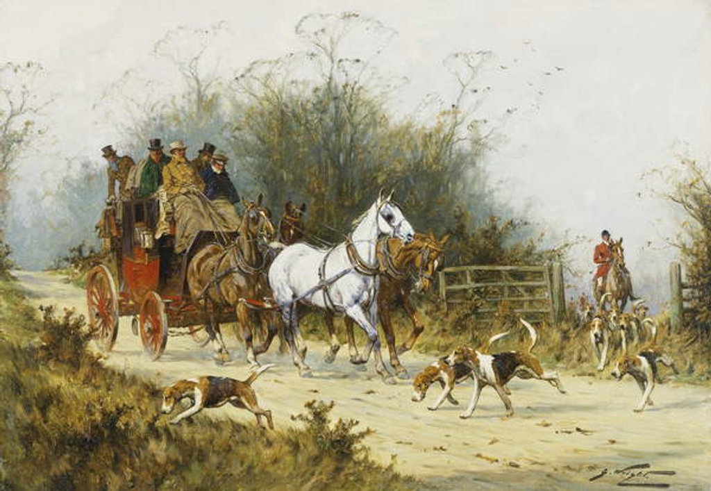 Detail of Halt for the Hunt by George Wright