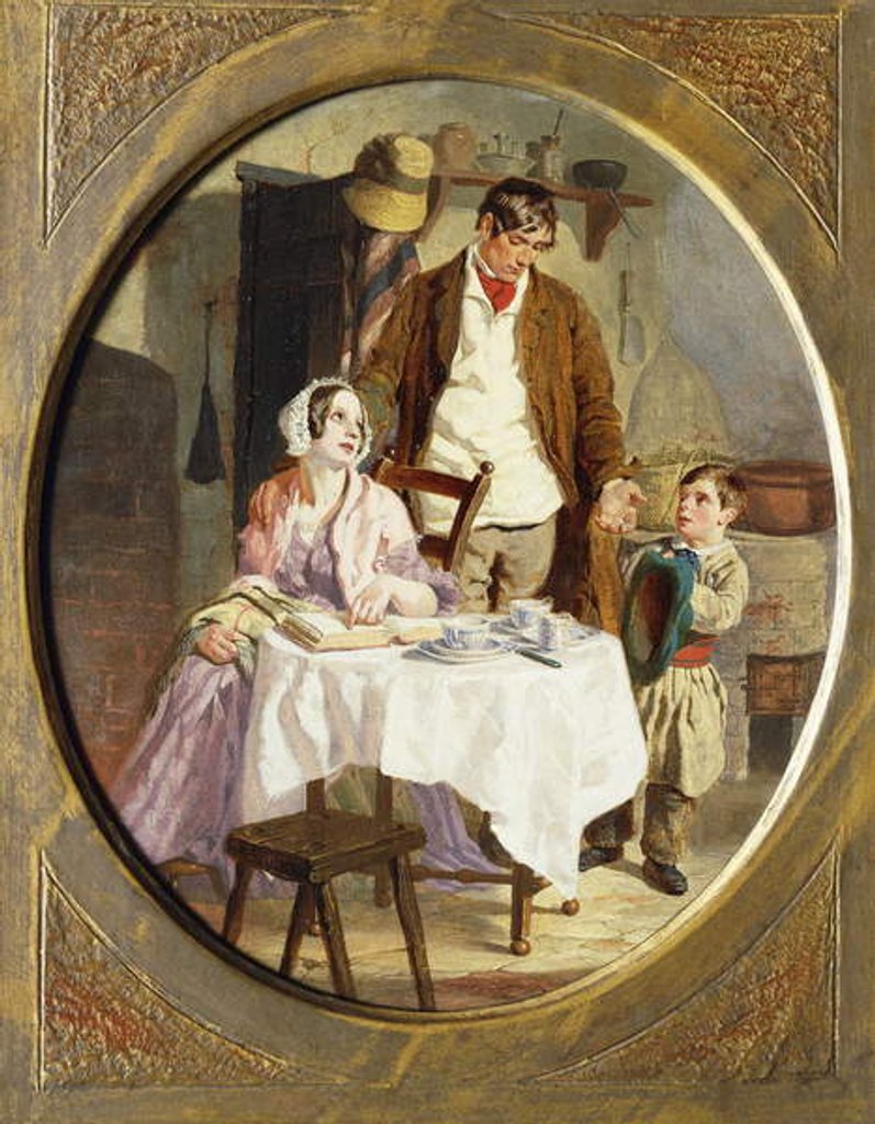 Detail of Family Accounts by George Elgar Hicks