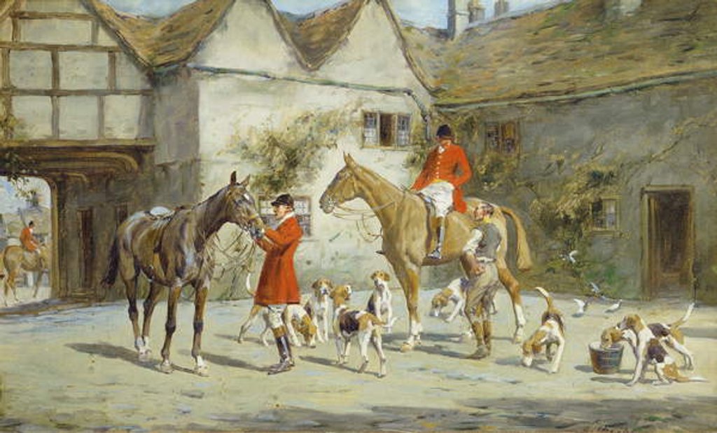 Detail of Before the Hunt by George Wright