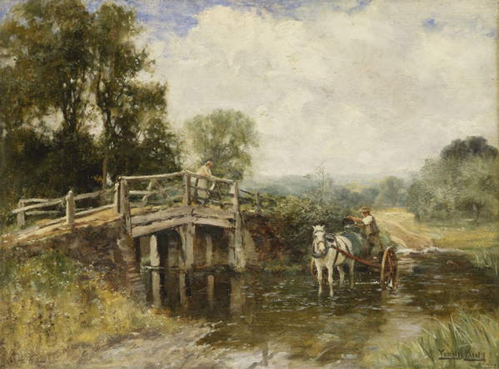 Detail of At the Crossing by Henry John Yeend King