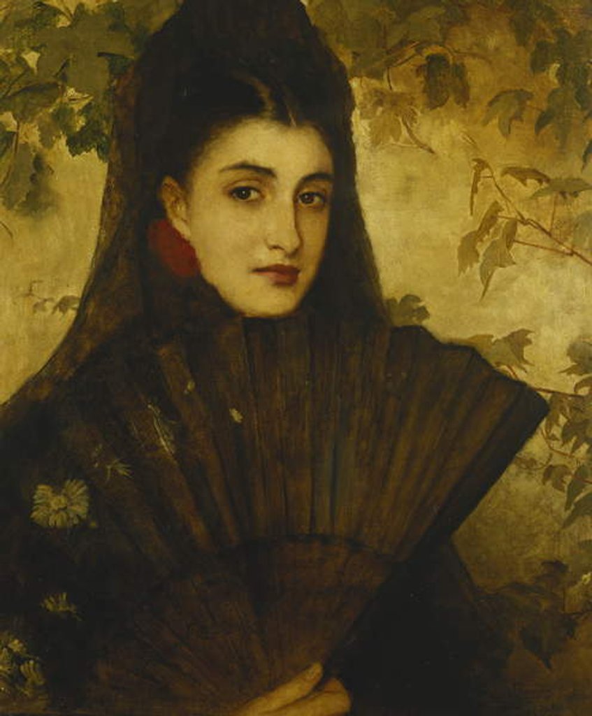 Detail of A Spanish Beauty, by Louise nee Goode Jopling