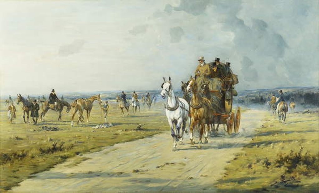 Detail of A Future Derby Winner on the Downs Near Marlborough by George Wright