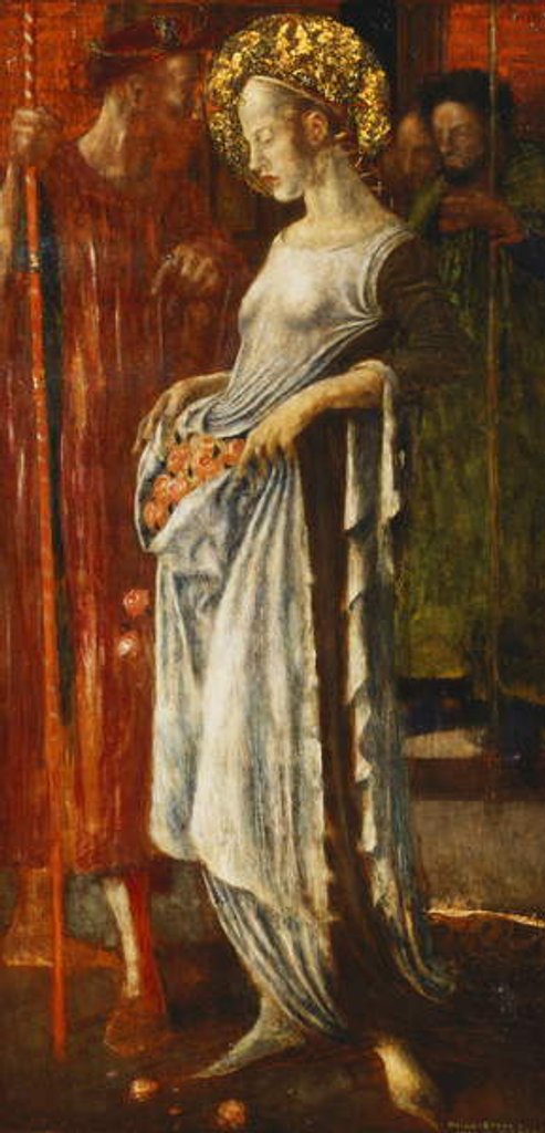 Detail of Saint Elizabeth of Hungary, 1921-22 by Friedrich Stahl
