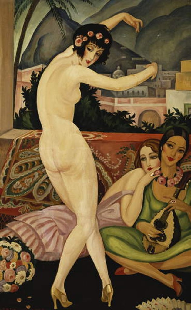 Detail of The Dancer; La Danseuse by Gerda Marie Frederike Wegener