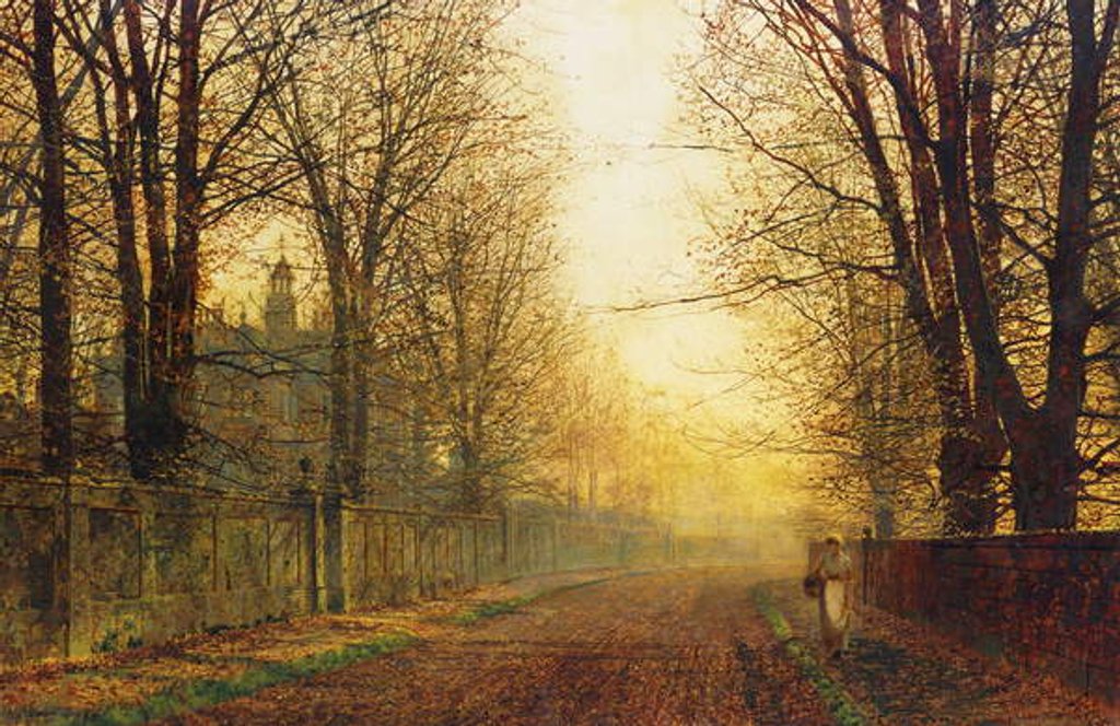 Detail of The Autumn's Golden Glory, by John Atkinson Grimshaw