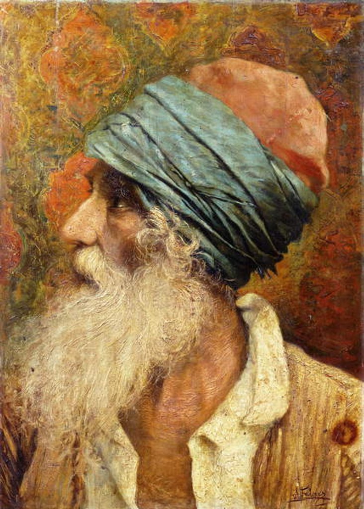 Detail of An Oriental by Antonio Maria Fabres y Costa