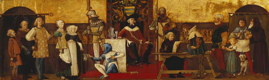 Detail of Collecting Taxes, by Henry Stacy Marks