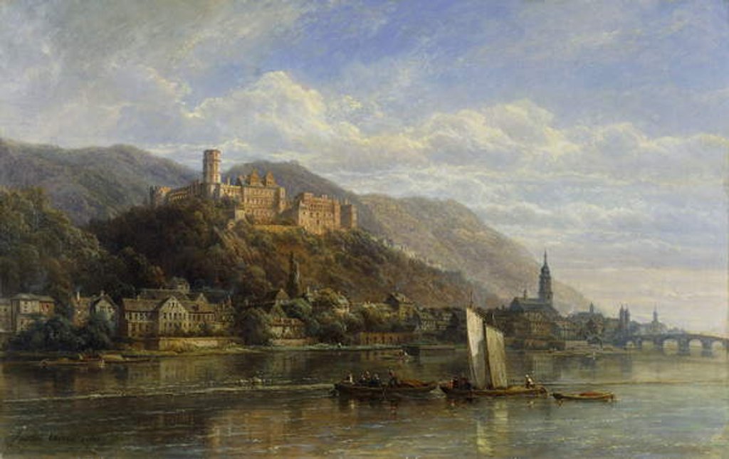 Detail of Heidelberg, 1866 by Pierre Justin Ouvrie