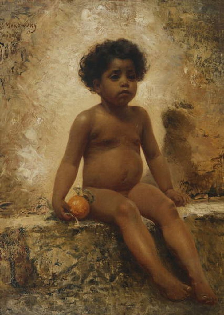 Detail of The Urchin by Konstantin Egorovich Makovsky