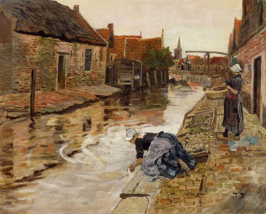 Detail of Volendam by Fritz Thaulow
