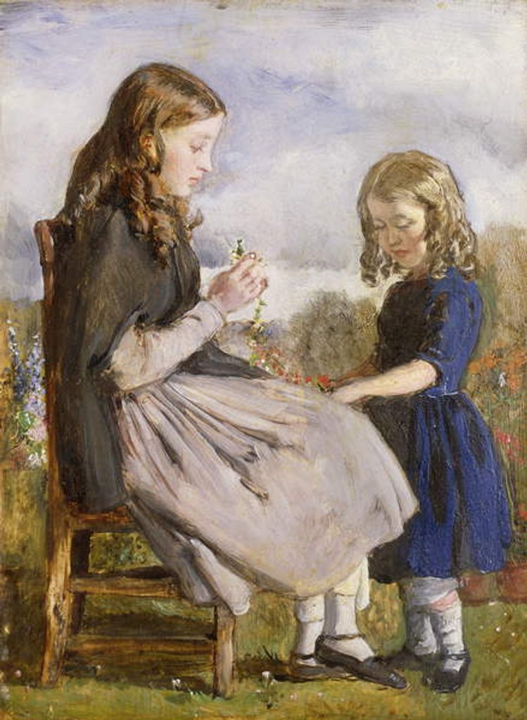 Detail of Garland Weavers, c.1846 by John Everett Millais