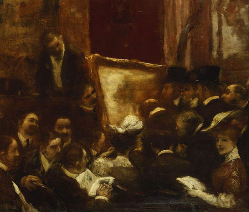 Detail of A Sale; Une Vente by Gaston de Latouche