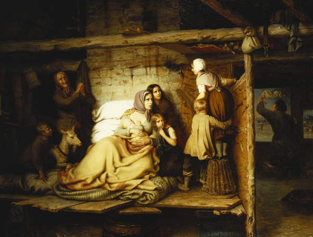 Detail of The Flood; Die Uberschwemmten, 1846 by Johann Georg Meyer