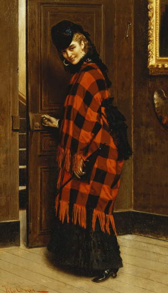 Detail of Leaving the Artist's Studio by Tito Conti