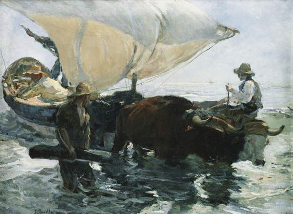 Detail of The Return from Fishing, 1893 by Joaquin Sorolla y Bastida