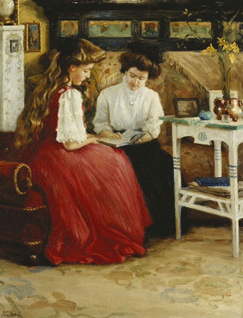 Detail of A Good Book by Paul Fischer