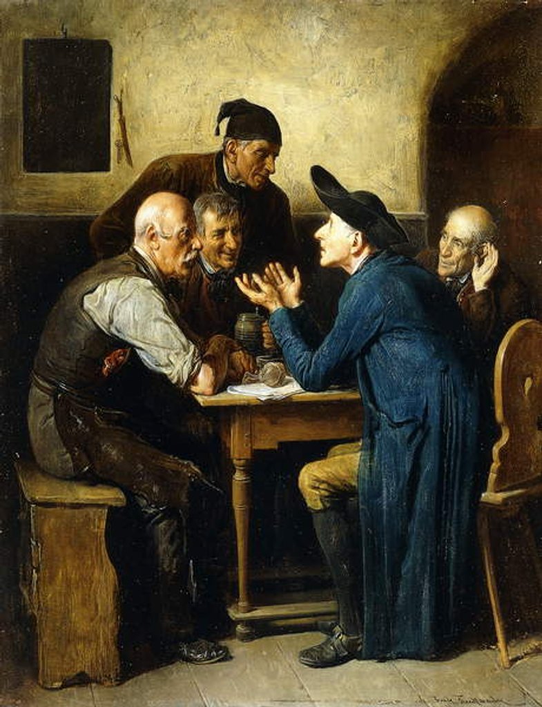 Detail of Talking Politics by Friedrich Friedlander