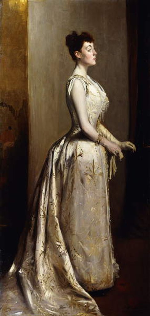 Detail of Portrait of a Lady, 1889 by Jacques-Emile Blanche