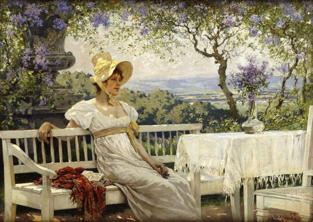 Detail of Reflections, 1919 by Johannes Raphael (after) Wehle