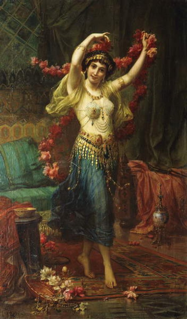 Detail of An Odalisque by Hans Zatzka