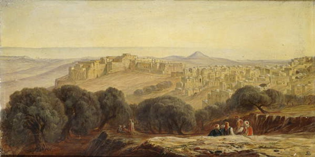 Detail of Bethleham, 1873 by Edward Lear