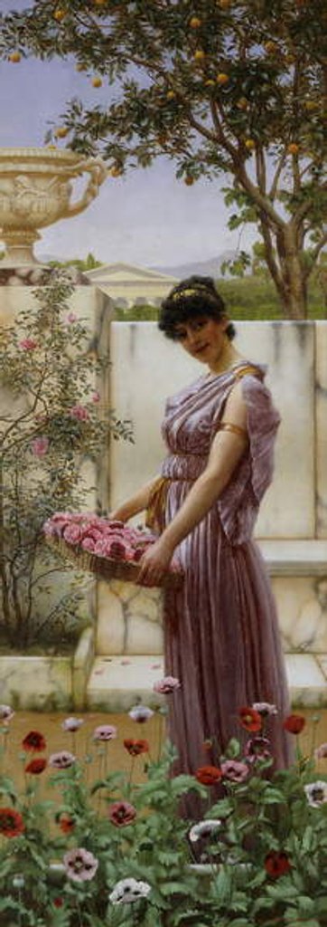 Detail of The Flowers of Venus, 1890 by John William Godward